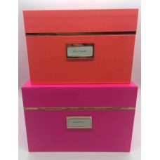 2 KATE SPADE NEW YORK / Jewelry Box / Gift Box / Nesting boxes (2) with lids    113202426525